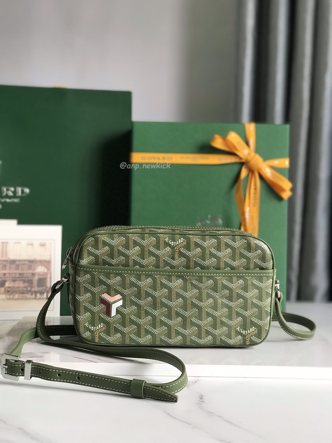 Goyard Cap Vert Camera Bag 13 Cm X 6.5 Cm X 22 Cm (33) - newkick.app